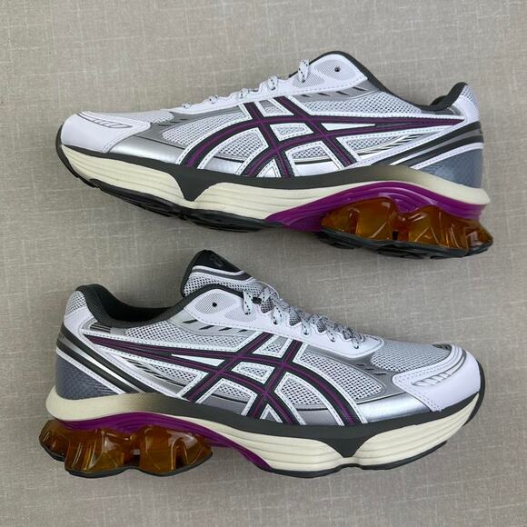 Asics Gel-Kinetic Fluent "White Truffle Grey" Men 12 - Picture 2 of 5